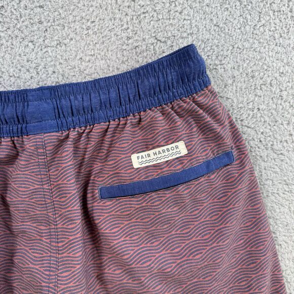 Fair Harbor Shorts Men's‎ S Red Lined Drawstring Athletic Performance - Picture 6 of 7